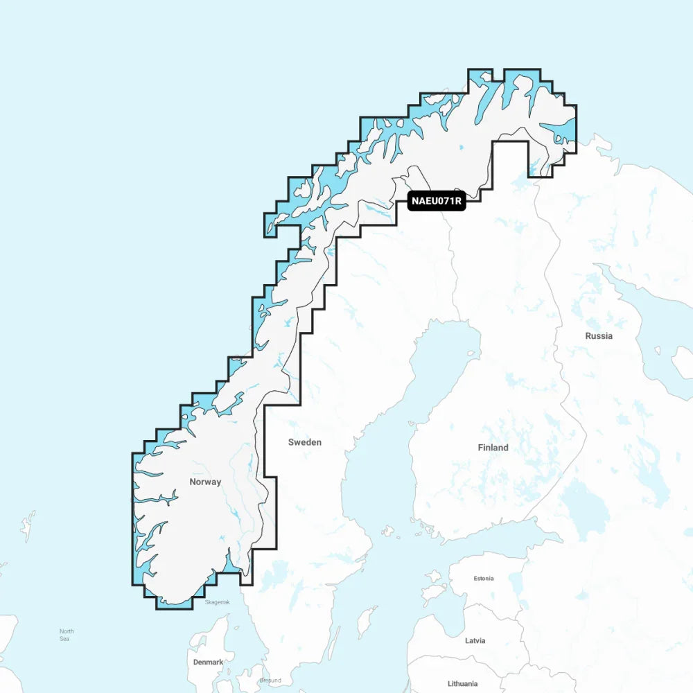 Navionics EU071R Norway Lakes & Rivers Regular Chart | 4Boats