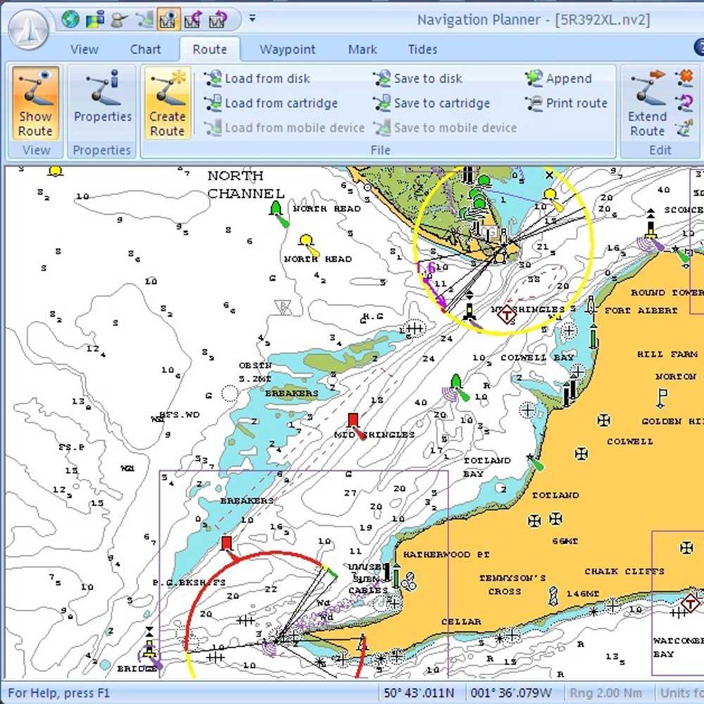 Navionics Navigation Planner PC Software Route Waypoint Planning - 4Boats