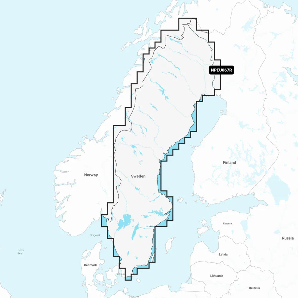 Navionics Platinum+ Regular Chart: EU067R - Sweden, Lakes & Rivers
