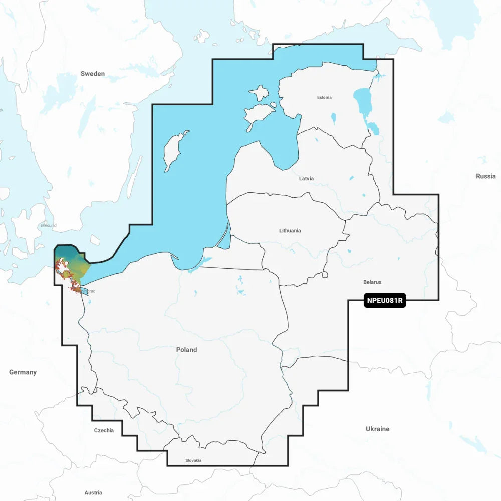 Navionics Platinum+ Regular Chart: EU081R - Baltic Sea, East Coast