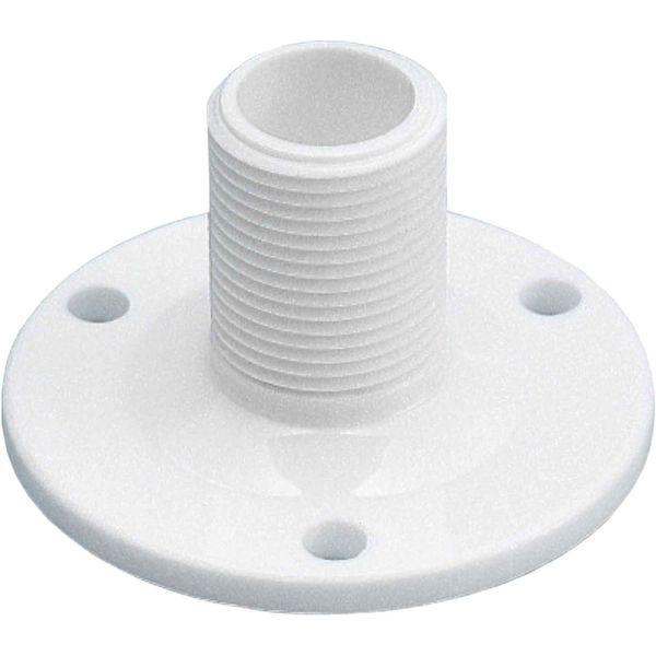 Osculati White Nylon Antenna Base for VHF-GPS (1" Thread) | 4Boats