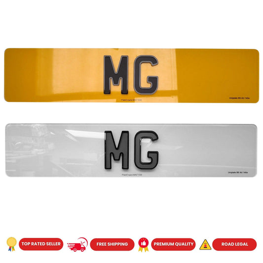 Matte Ghost rear number plate uk, replacement number plate