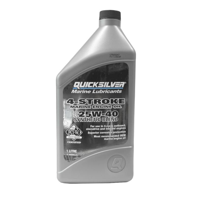 Quicksilver 4 | Stroke Marine Oil SAE 25W | 40 1 L | 4Boats