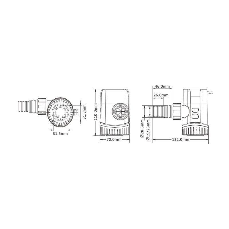 SEAFLO 24V 600GPH Bilge Pump 13A Series BP2G60013A Submersible Marine Boat Water