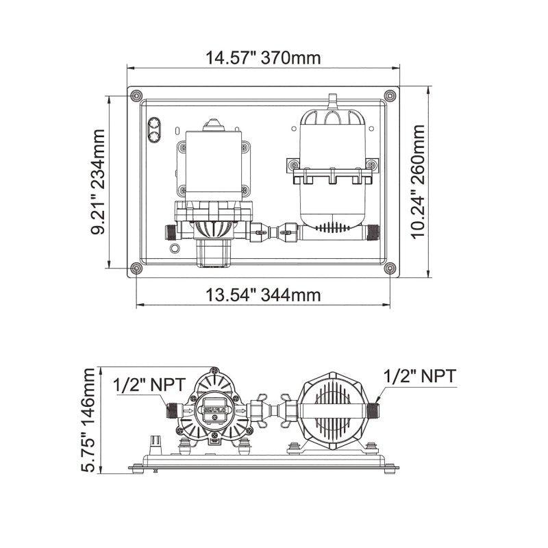 SEAFLO Pressure 33 Series 12V Water System 11.3 L/mi