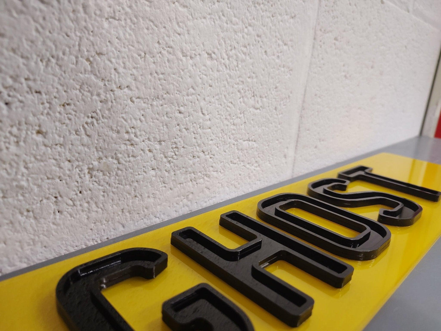 Set of Ghost Number Plates - Leigh Number Plates