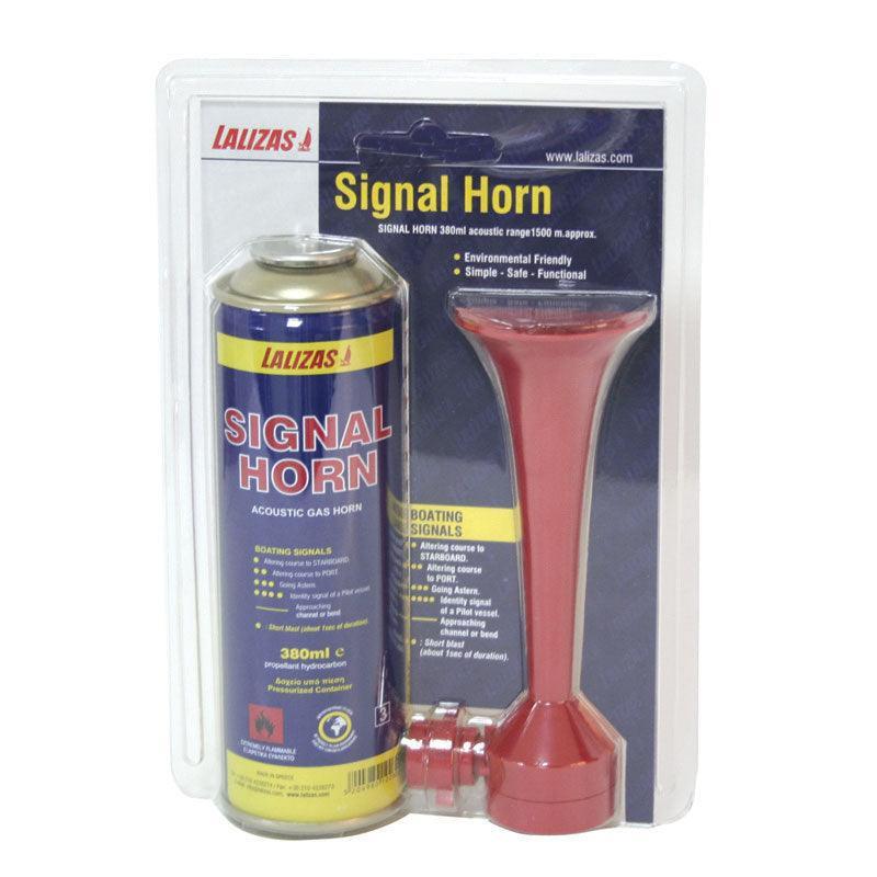 Lalizas Marine Signal Horn Set 380ml Handheld Air Fog Horn Safety Boat Trumpet