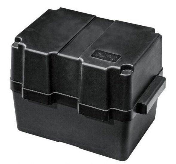 Marine Battery Box & Strap Up to 80Ah Group 24 25 34 35 Leisure Boat Caravan
