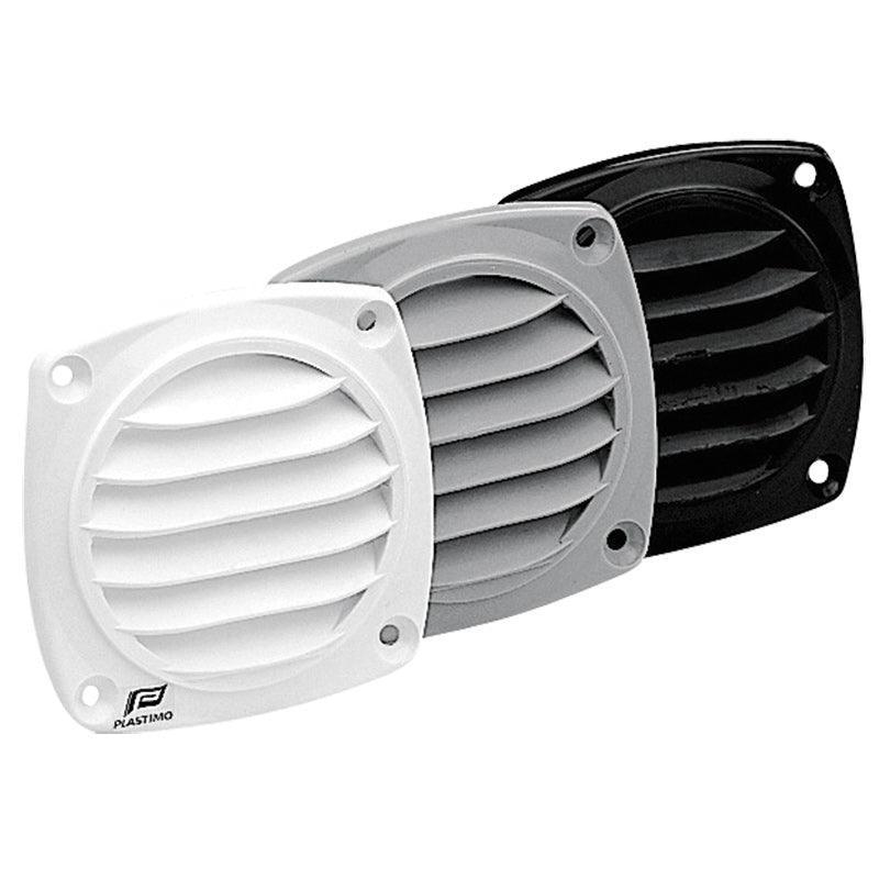 Lalizas Marine Ventilation Shaft Grille Cover 82x82mm Black Plastic Vent 16308