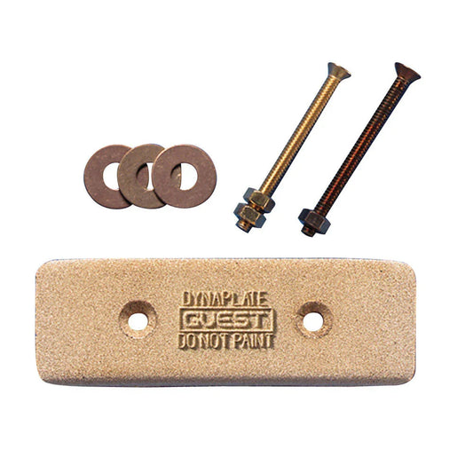 Guest 4006 Standard Dynaplate Marine Grounding Plate Porous Bronze Bonding