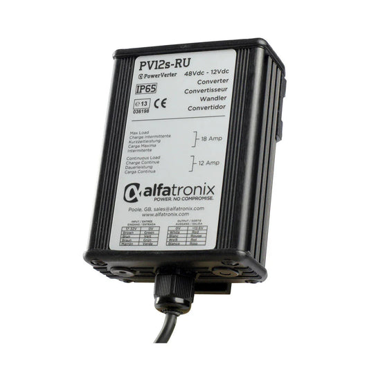Alfatronix PowerVerter IP65 24V-12V Isolated DC Converter 12A 144W PV12I-RU