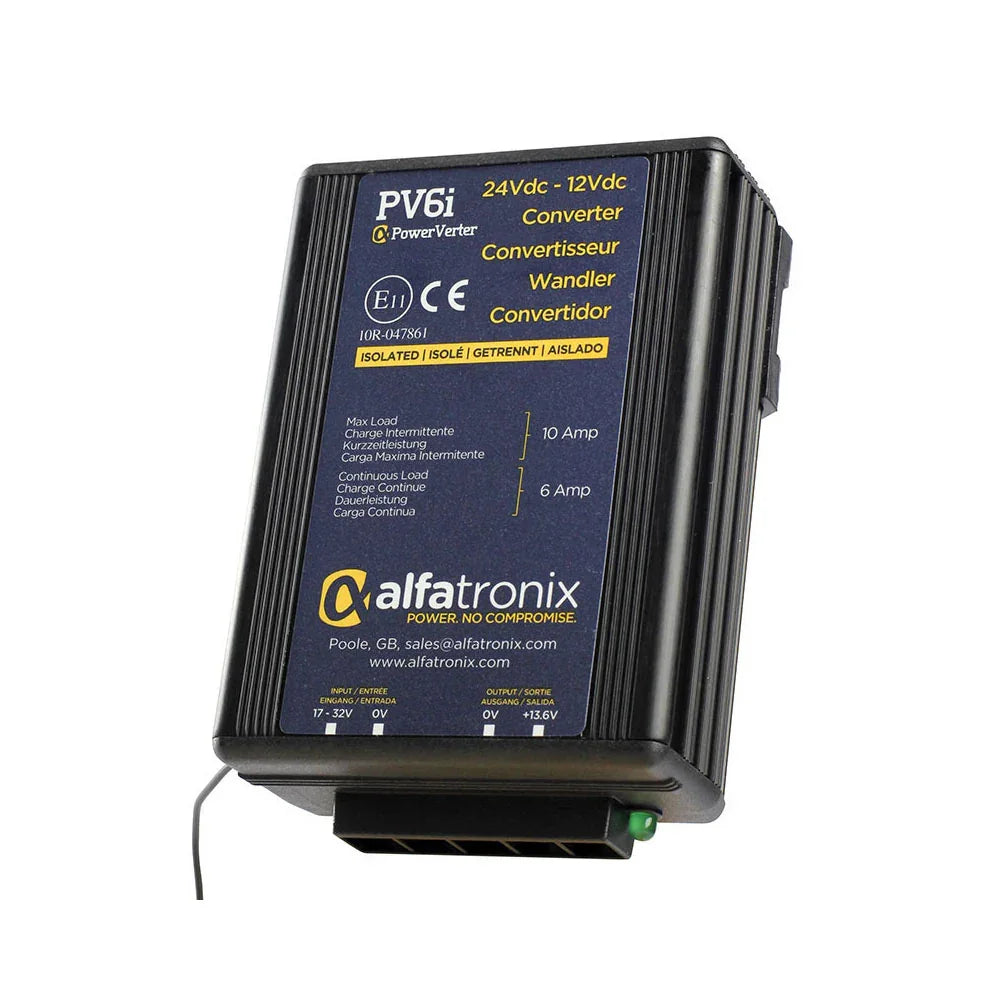 Alfatronix PV6i 24V to 12V Isolated Voltage Converter 6A Marine Truck PowerVerter