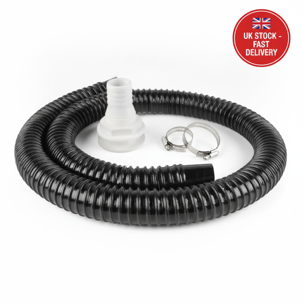SEAFLO BPK150001 Bilge Pump Plumbing Kit 1-1/2" 40mm Hose Thru-Hull Clamps