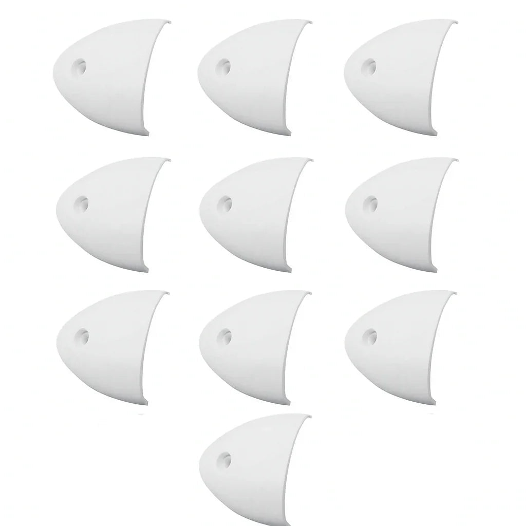 10 x White Clam Shell Vent Cover 55x50x12mm Boat Marine Yacht Nuova Rade