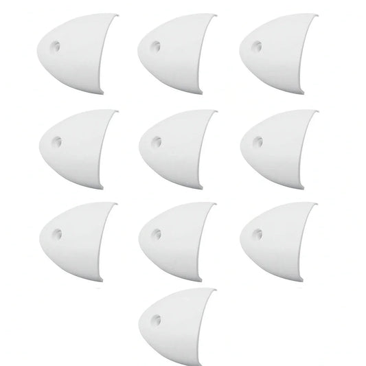 10 x White Clam Shell Vent Cover 55x50x12mm Boat Marine Yacht Nuova Rade