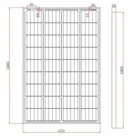 120W 12V Monocrystalline Solar Panel, 2 × 5 m MC4 Leads | 4Boats