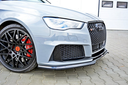 Maxton Design - FRONT SPLITTER V.1 AUDI RS3 8VA SPORTBACK PRE-FACELIFT (2015-2016)