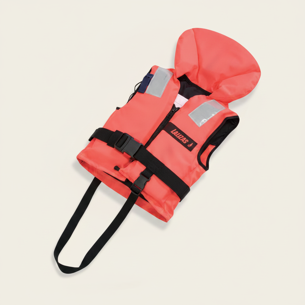 100N ISO Lifejacket Adult 50-70kg Orange Foam Life Vest