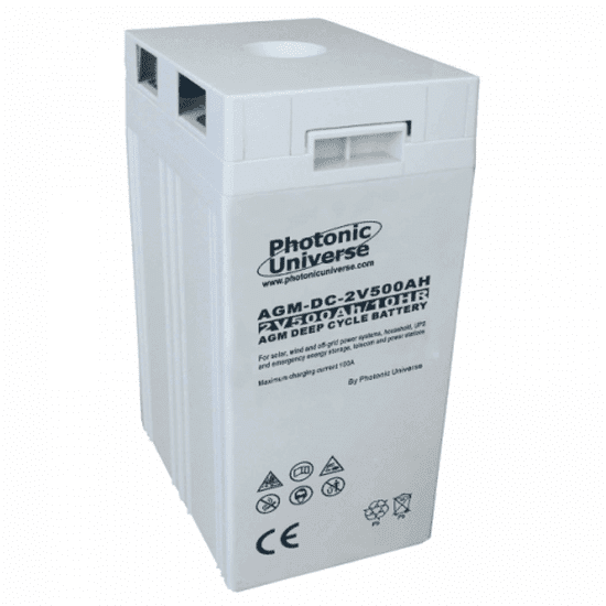 12V 500Ah AGM Deep Cycle Battery Bank (6 × 2V) | 4Boats