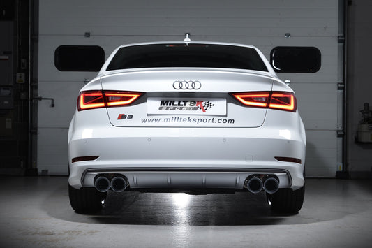 Milltek Sport - Cat Back Exhaust (Multiple Options) - Audi S3 8V / 8V2 (Without GPF) Saloon & Cabrio