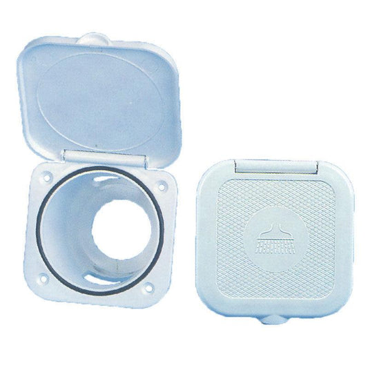 Case Square Shower Head Case 95×95mm Cream | 4Boats