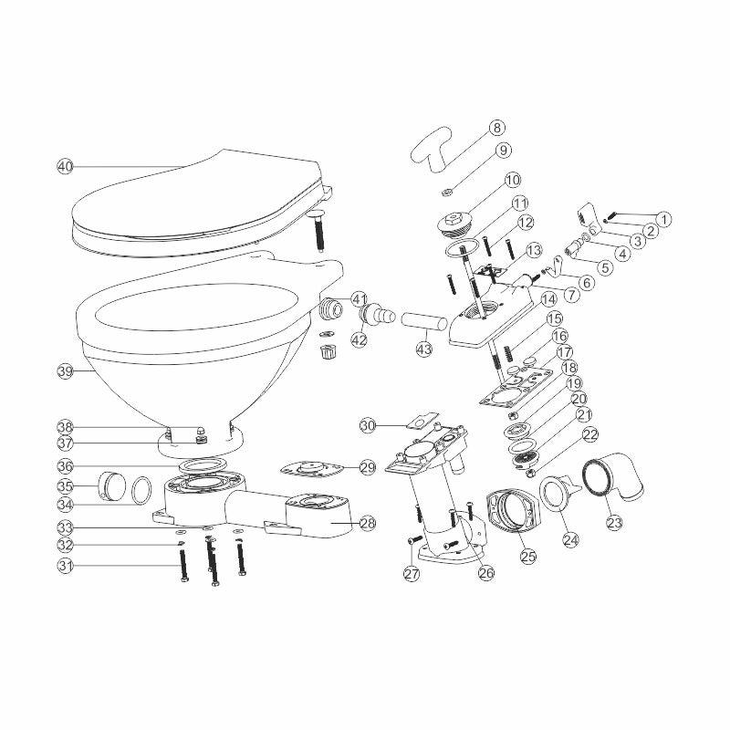 Kit Major Service Kit for Manual Marine Toilet LT-0 & LT-1 | 4Boats