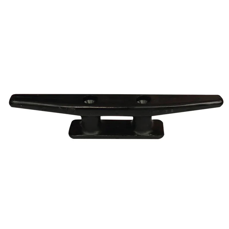 Black Nylon Plastic Marine Cleat 180mm (7") - UV Resistant Boat Mooring Bollard