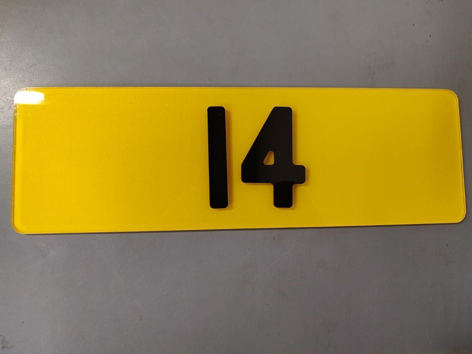 18 inch 16 inch, 14 inch, 13.5 inch, 11 inch Short Number Plate Printed, 3D Gel, 4D, 4D plus 3D, GHOST, 4D Matte, 4D Matte Ghost - Leigh Number Plates