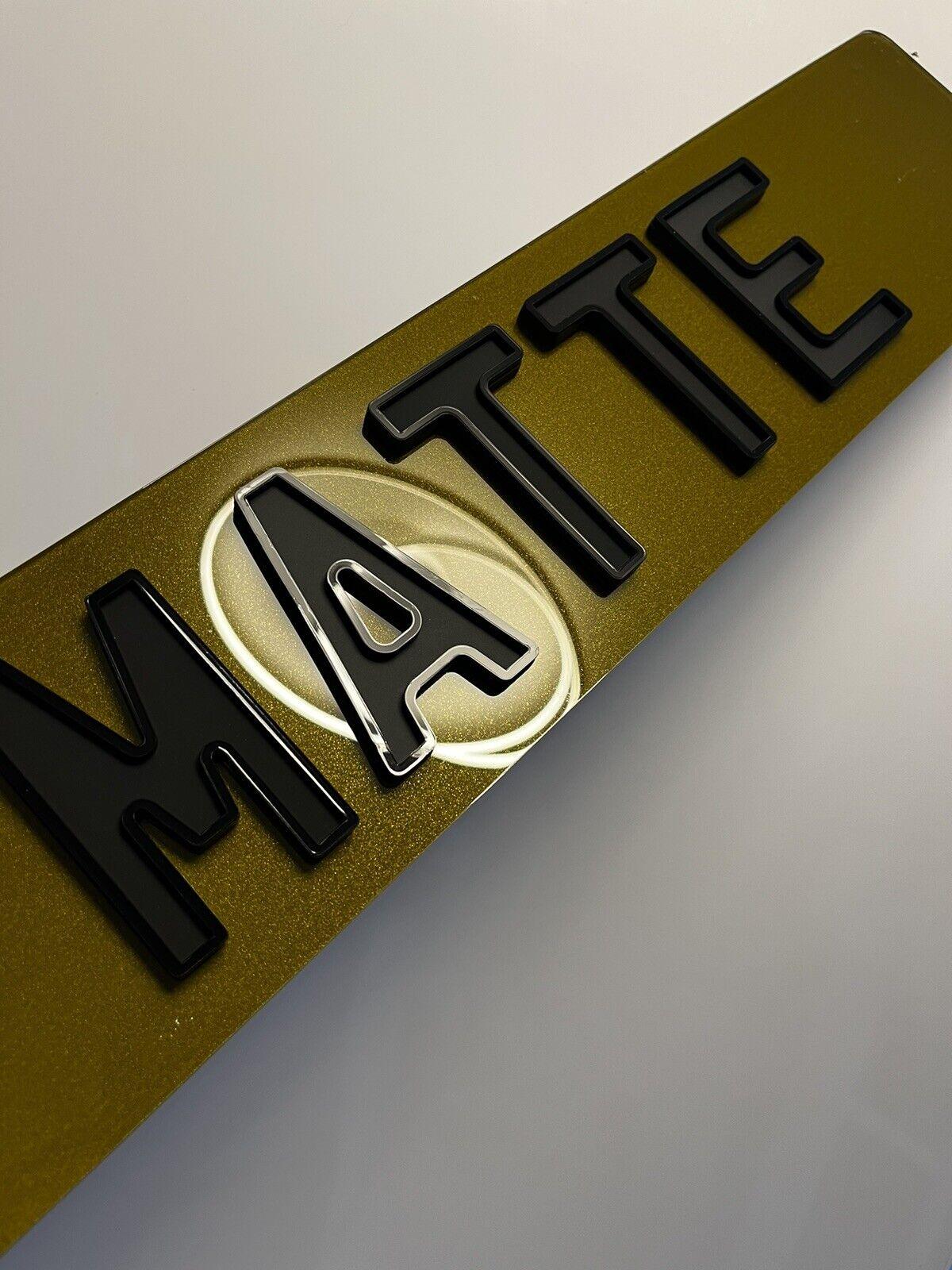 4d matte ghost road legal number plate, number plate maker
