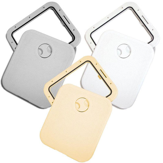 INDUSTRIAL Access Hatch with Detachable Cover 316x360mm White | 4Boats