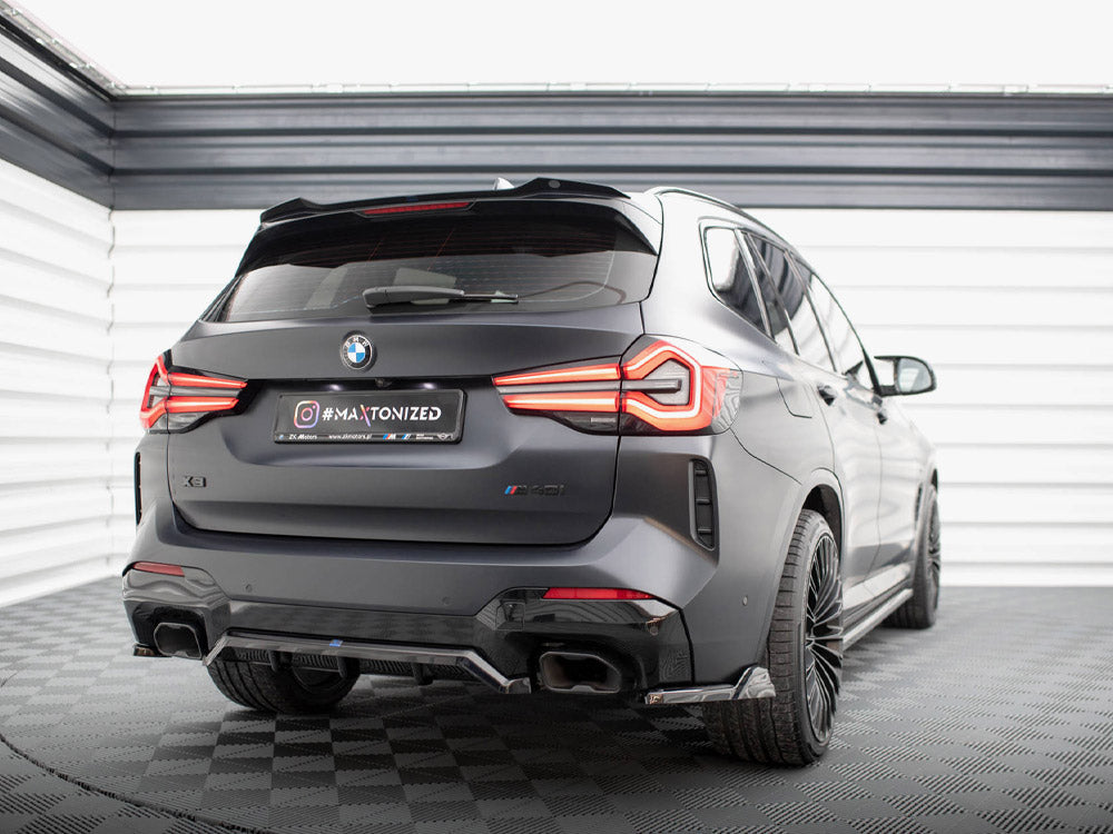 Maxton Design - CENTRAL REAR SPLITTER (VERTICAL BARS) BMW X3 M-PACK G01 FACELIFT