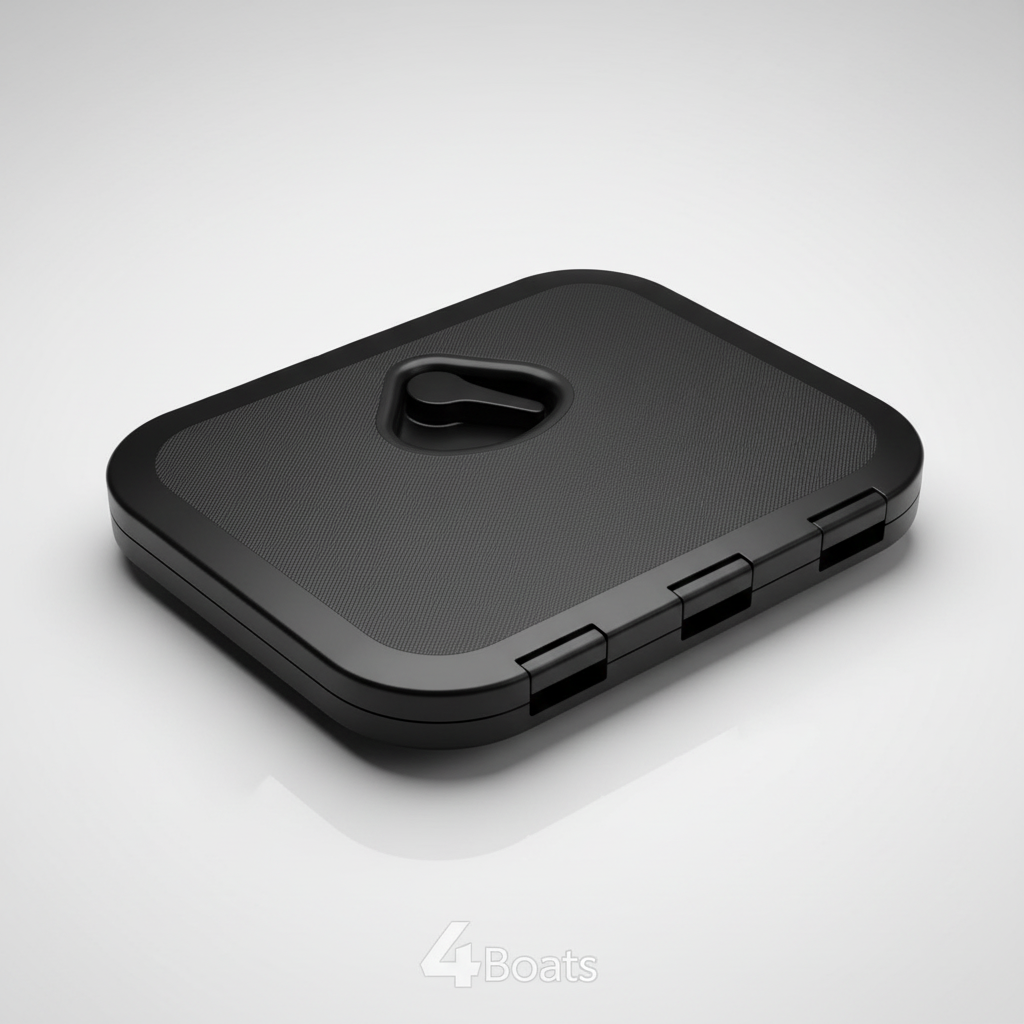 Nuova Rade Top Line Black Marine Access Hatch 270x375mm ISO 12216 Boat Deck Part