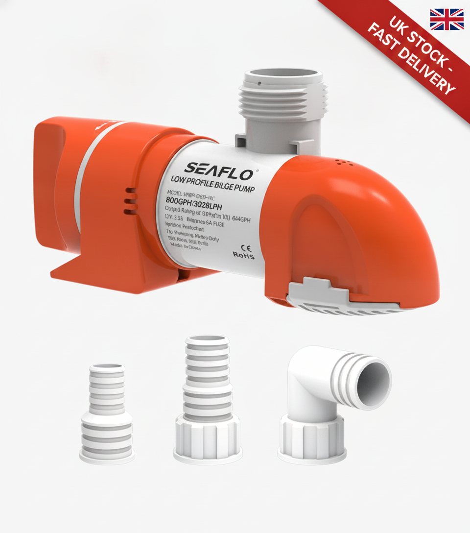 Seaflo 24V 1100GPH Low Profile Bilge Pump BP2G110014C Non-Auto Marine Boat