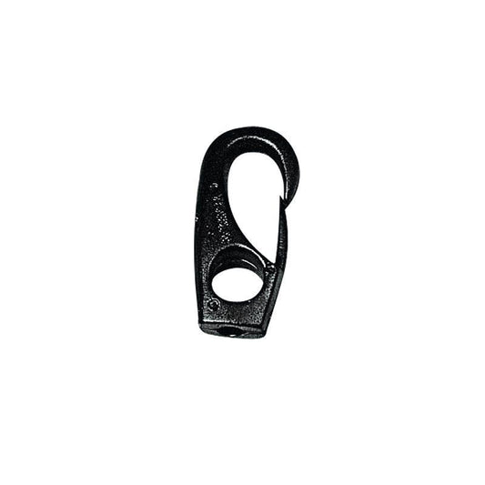 Snap Hook Eye 12 × 58 mm for Ø 8 mm Cord, Polyamide Black | 4Boats