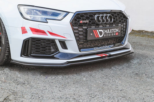 Maxton Design - FRONT SPLITTER V.2 AUDI RS3 8V FACELIFT SPORTBACK (2017-2020)