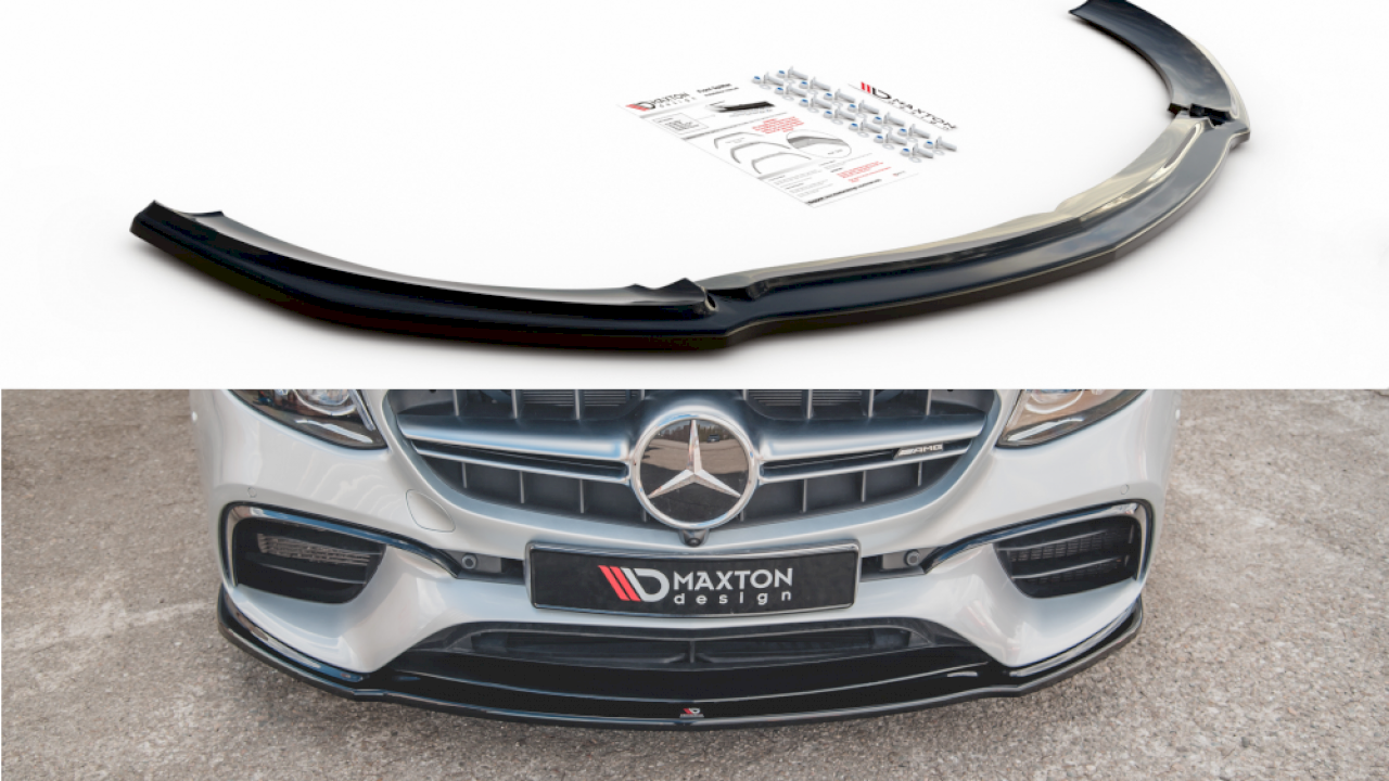 Maxton Design - FRONT SPLITTER V.2 MERCEDES BENZ E63 AMG ESTATE/ SALOON S213/W213