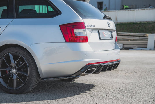 Maxton Design - REAR SIDE DIFFUSERS V.2 SKODA OCTAVIA VRS MK3/MK3.5 HATCHBACK/ ESTATE