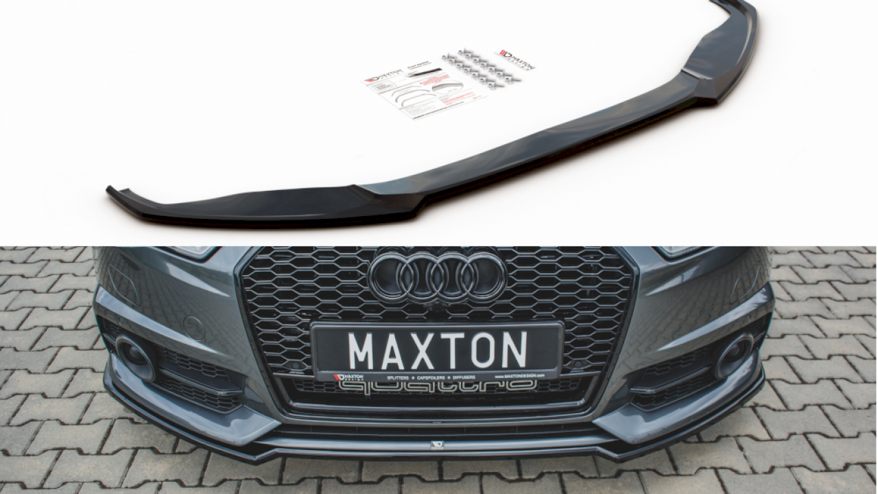 Maxton Design - Front Splitter V.2 Audi A6 / A6 C7 S-Line / S6 C7 Facelift