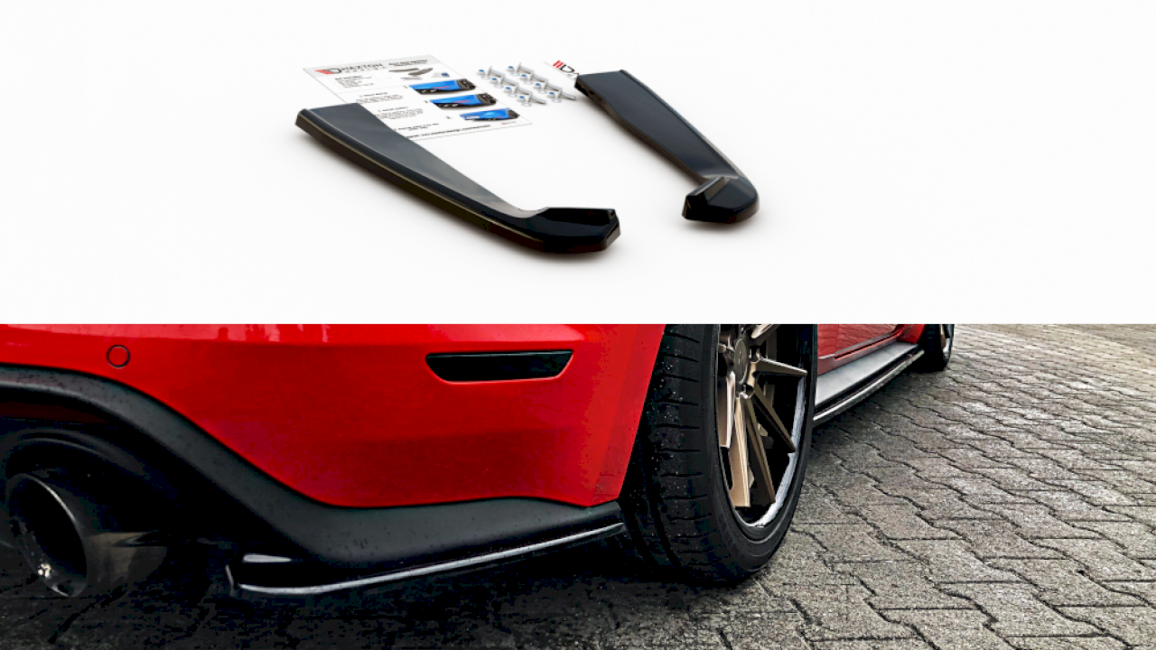 Maxton Design - REAR SIDE SPLITTERS FORD MUSTANG MK6 FACELIFT (2017-)