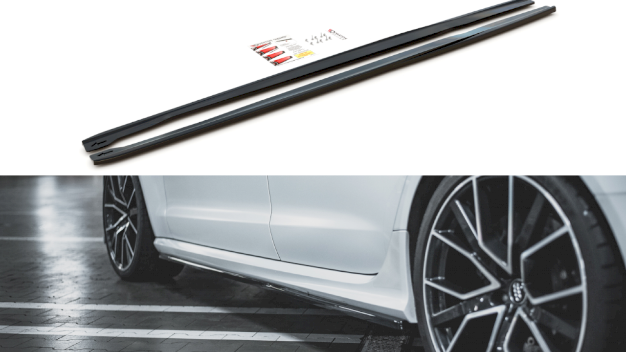 Maxton Design - SIDE SKIRTS DIFFUSERS V2 AUDI RS6 C7 (2013-2017)