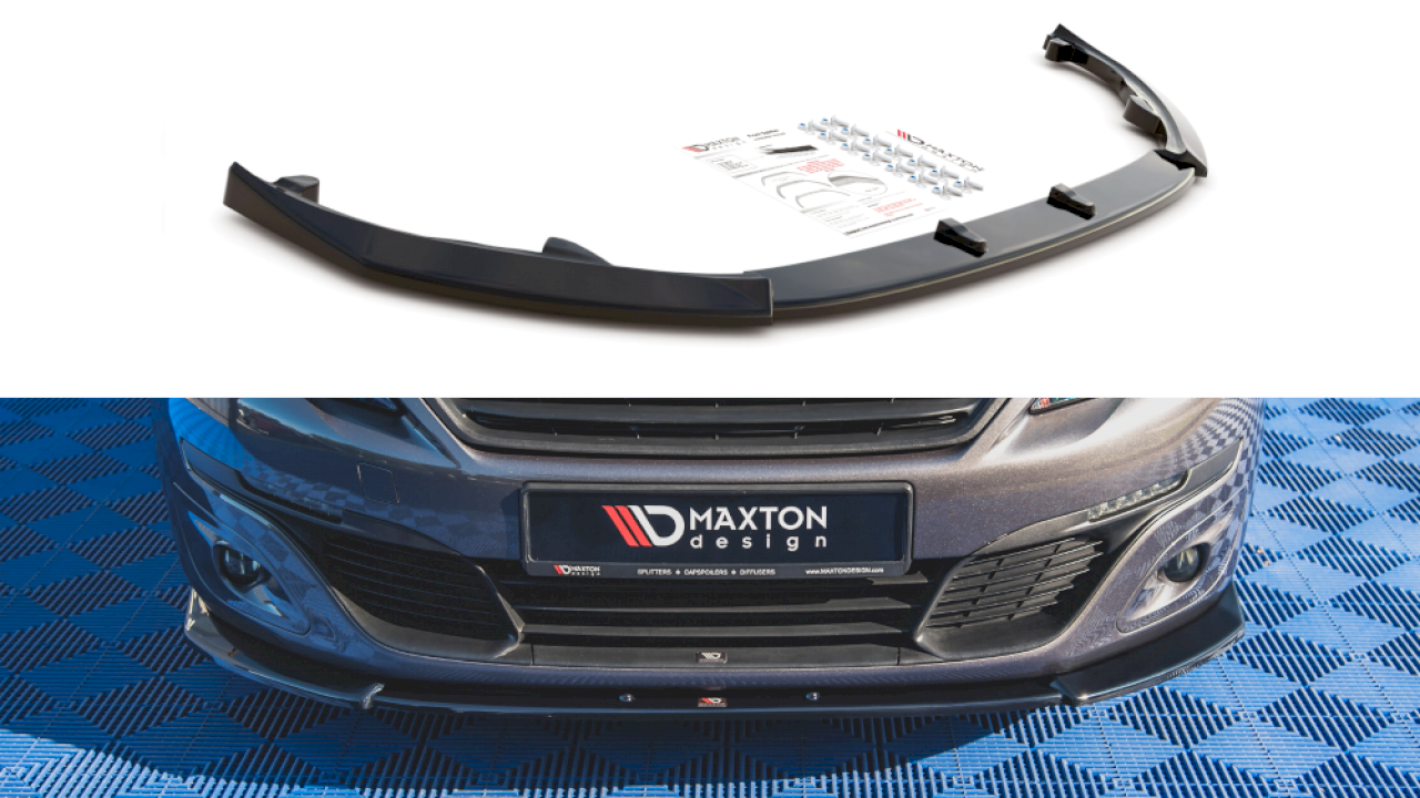 Maxton Design - FRONT SPLITTER V2 PEUGEOT 308 MK2 FACELIFT (2017-2021)