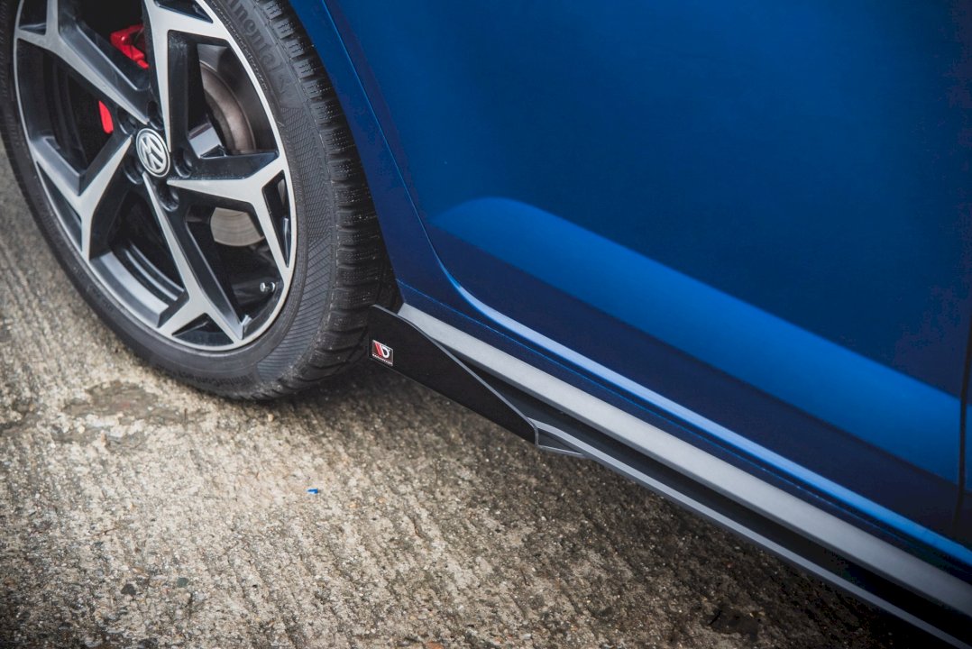 Maxton Design - STREET PRO SIDE SKIRTS DIFFUSERS (+FLAPS) VW POLO GTI MK6 (2017-)