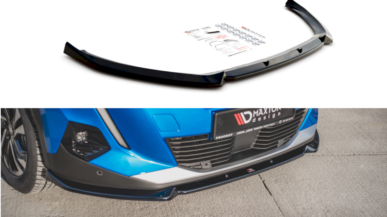 Maxton Design - FRONT SPLITTER V1 PEUGEOT 2008 MK2 (2019-2023)