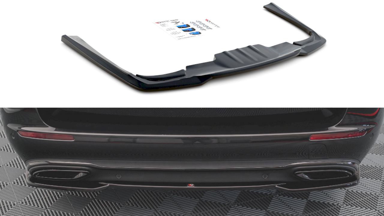 Maxton Design - CENTRAL REAR SPLITTER MERCEDES E ESTATE W213 (2016-2021)