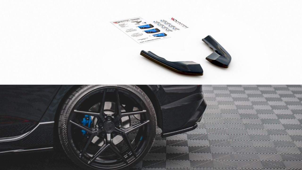 Maxton Design - REAR SIDE SPLITTERS VW GOLF R MK8 (2020-)