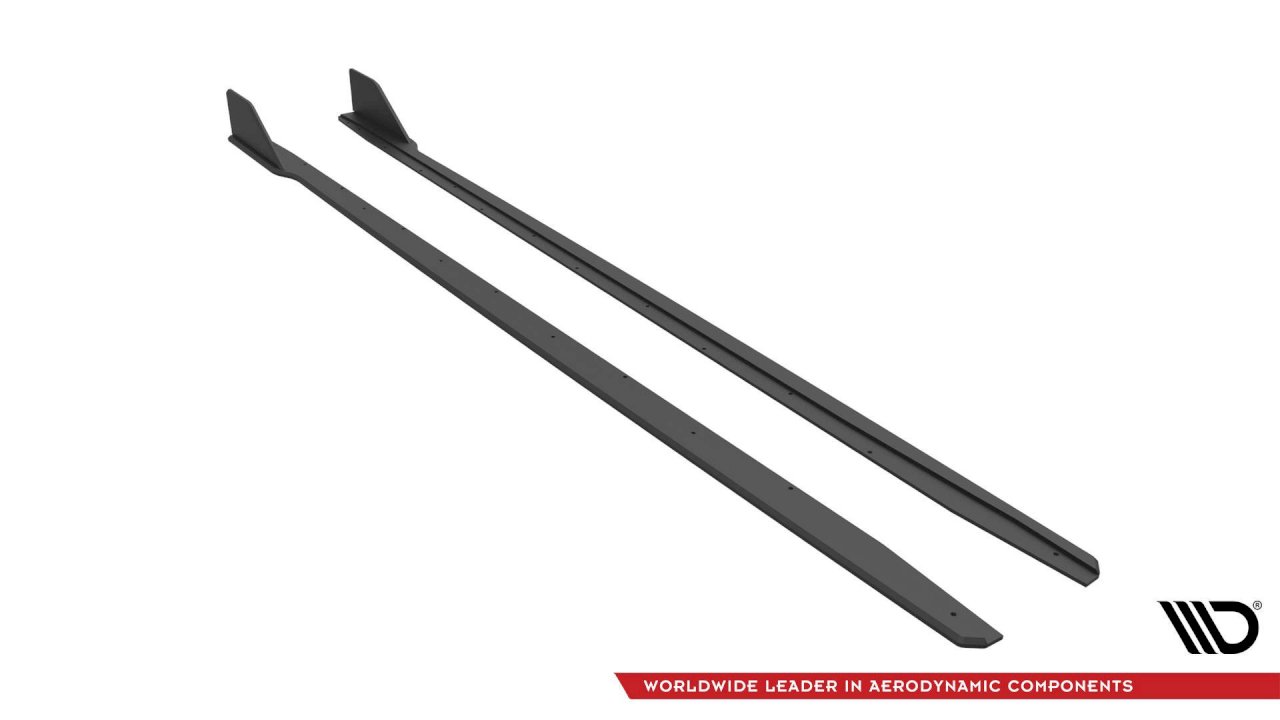 Maxton Design - STREET PRO SIDE SKIRTS DIFFUSERS V.2 FORD MUSTANG GT MK6 FACELIFT (2017-)