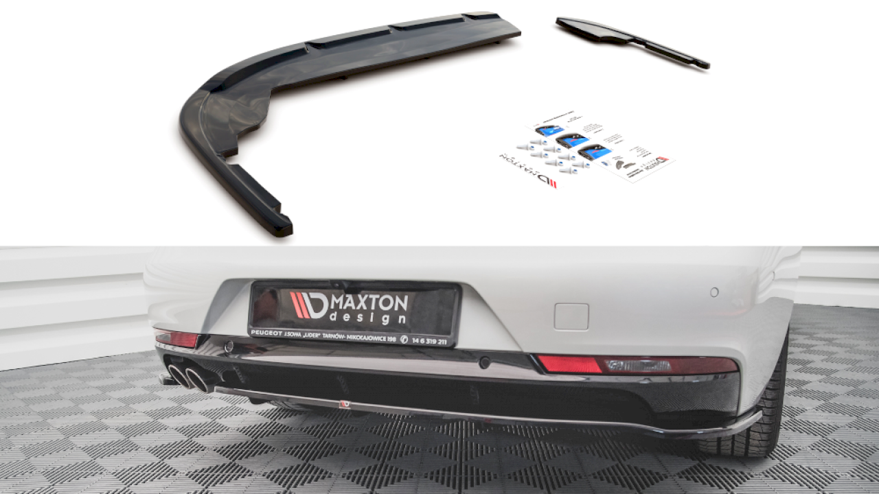 Maxton Design - CENTRAL REAR SPLITTER (VERTICAL BARS) PEUGEOT 508 GT-LINE MK2 (2018-)