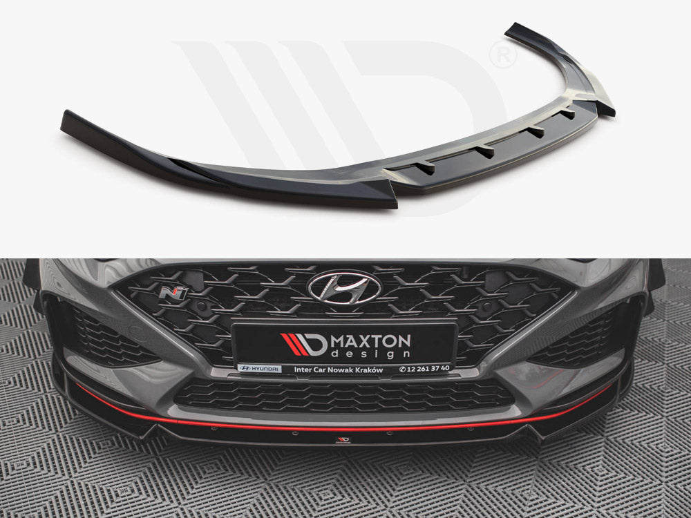 Maxton Design - FRONT SPLITTER V.2 HYUNDAI I30 N HATCHBACK/FASTBACK MK3 FACELIFT (2020-)