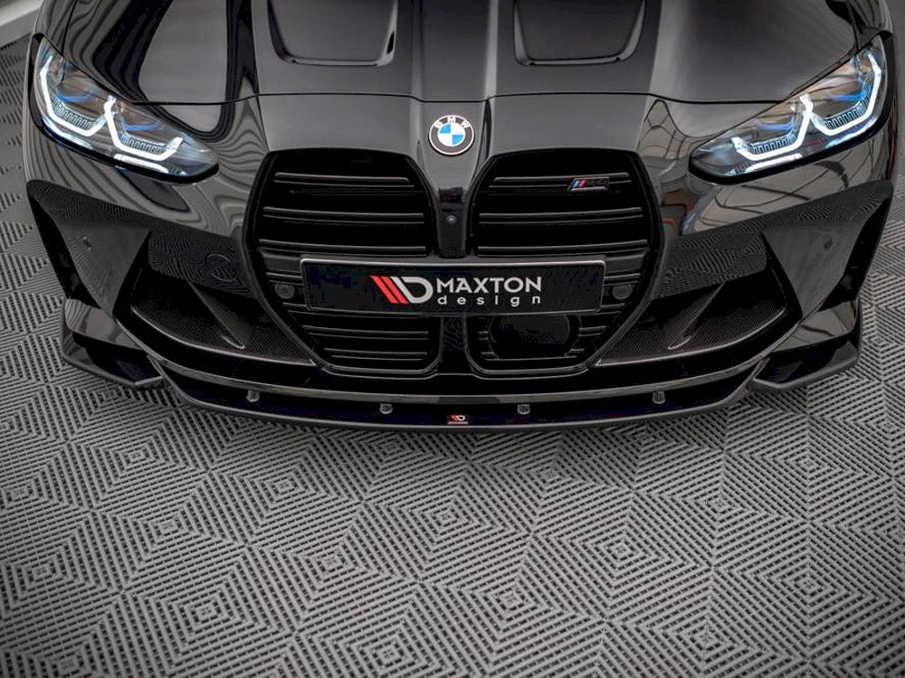 Maxton Design - Aftermarket  Front Splitter V.2 compatible with BMW M3 Sedan / Touring G80 / G81