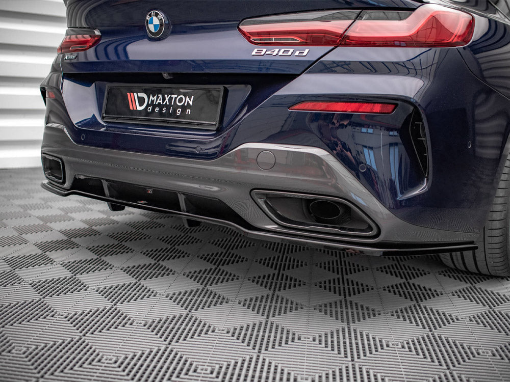 Maxton Design - Aftermarket  CENTRAL REAR SPLITTER (VERTICAL BARS) BMW M850I GRAN COUPE G16 (2019-)